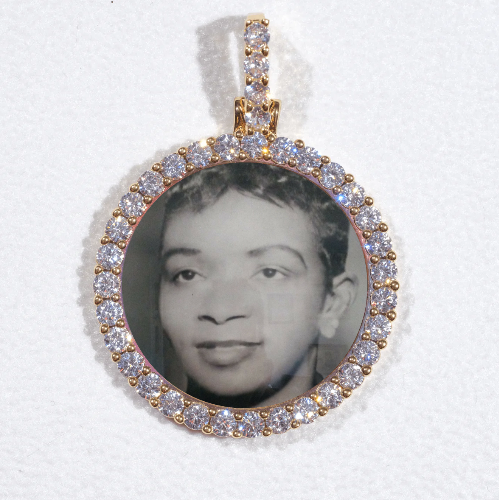 3D CIRCLE CUSTOM PICTURE PENDANT SMALL SIZE