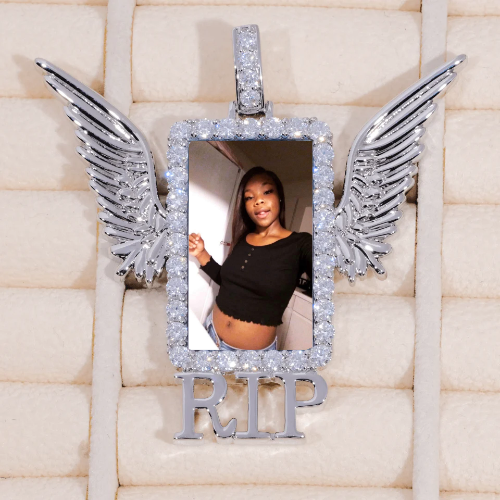 RIP WING 3D CUSTOM PICTURE PENDANT