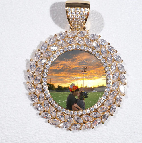Large 3D Wheat Ear Custom Picture Pendant