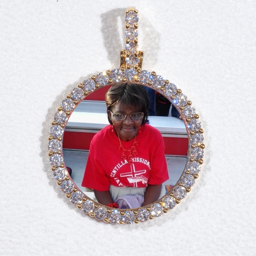 3D CIRCLE CUSTOM PICTURE PENDANT SMALL SIZE