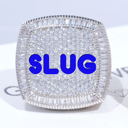 CUSTOM LETTER 3D ICED RING