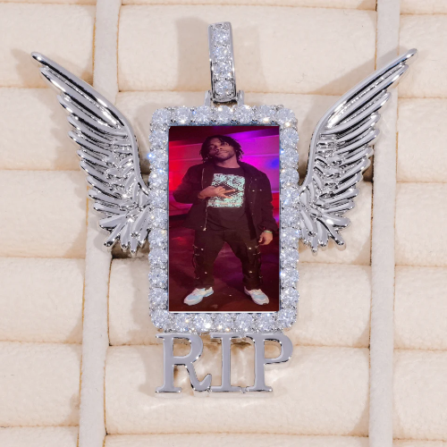 RIP WING 3D CUSTOM PICTURE PENDANT