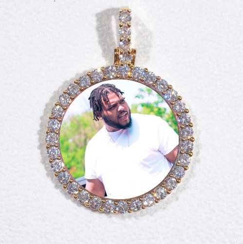 3D CIRCLE CUSTOM PICTURE PENDANT SMALL SIZE