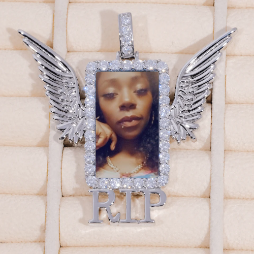 RIP WING 3D CUSTOM PICTURE PENDANT