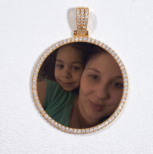 MEDIUM 3D CIRCLE CUSTOM PICTURE PENDANT