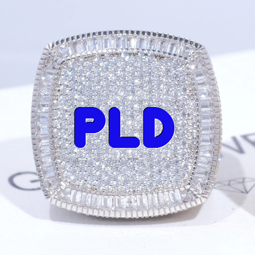 CUSTOM LETTER 3D ICED RING
