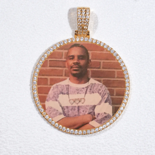 MEDIUM 3D CIRCLE CUSTOM PICTURE PENDANT