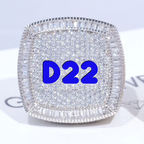 CUSTOM LETTER 3D ICED RING