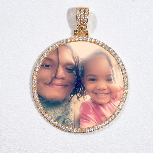 MEDIUM 3D CIRCLE CUSTOM PICTURE PENDANT