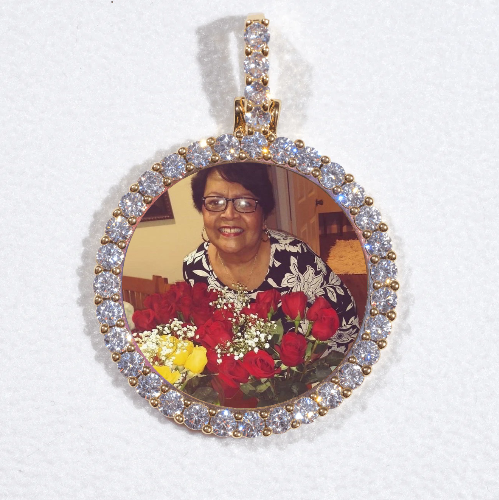 3D CIRCLE CUSTOM PICTURE PENDANT SMALL SIZE