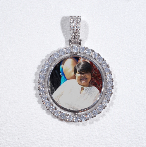 3D Spinning 2-Faced Custom Picture Pendant