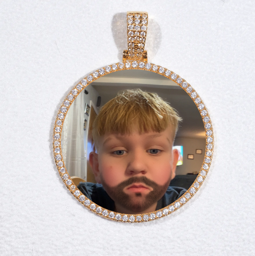 MEDIUM 3D CIRCLE CUSTOM PICTURE PENDANT