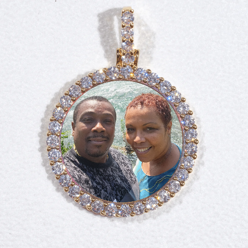 3D CIRCLE CUSTOM PICTURE PENDANT SMALL SIZE