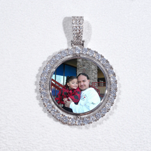 3D Spinning 2-Faced Custom Picture Pendant
