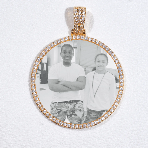 MEDIUM 3D CIRCLE CUSTOM PICTURE PENDANT