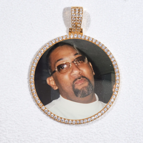 MEDIUM 3D CIRCLE CUSTOM PICTURE PENDANT