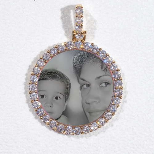 3D CIRCLE CUSTOM PICTURE PENDANT SMALL SIZE