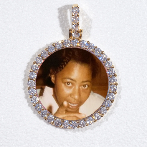 3D CIRCLE CUSTOM PICTURE PENDANT SMALL SIZE