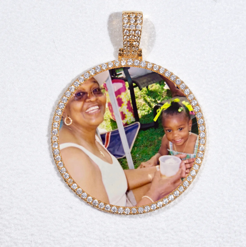 MEDIUM 3D CIRCLE CUSTOM PICTURE PENDANT
