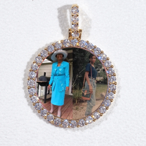 3D CIRCLE CUSTOM PICTURE PENDANT SMALL SIZE