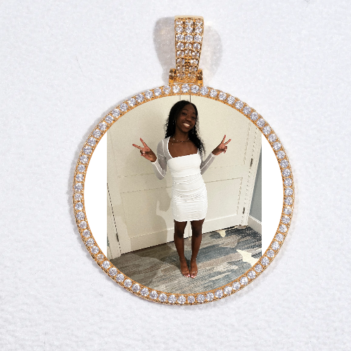 MEDIUM 3D CIRCLE CUSTOM PICTURE PENDANT