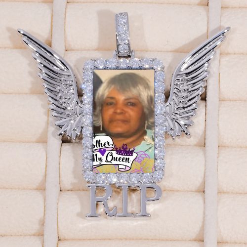 RIP WING 3D CUSTOM PICTURE PENDANT