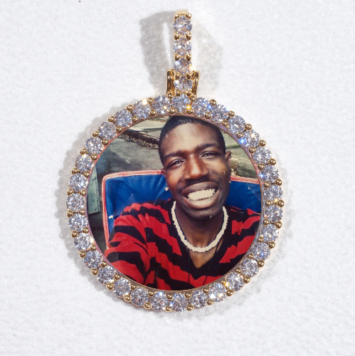 3D CIRCLE CUSTOM PICTURE PENDANT SMALL SIZE