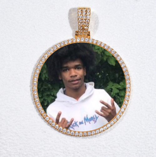 MEDIUM 3D CIRCLE CUSTOM PICTURE PENDANT