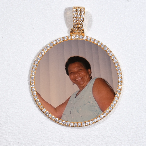 MEDIUM 3D CIRCLE CUSTOM PICTURE PENDANT