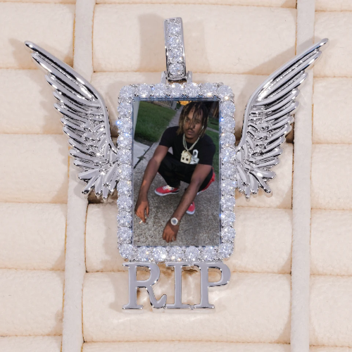RIP WING 3D CUSTOM PICTURE PENDANT