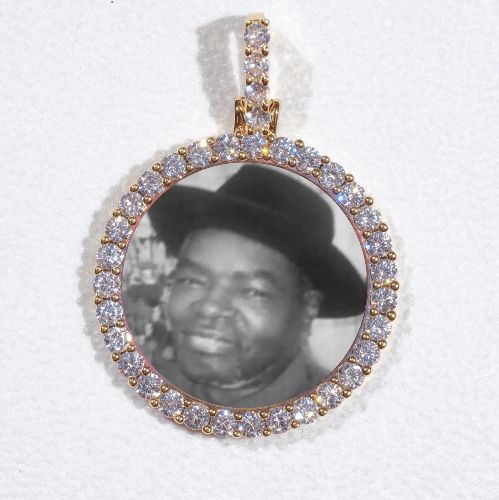 3D CIRCLE CUSTOM PICTURE PENDANT SMALL SIZE