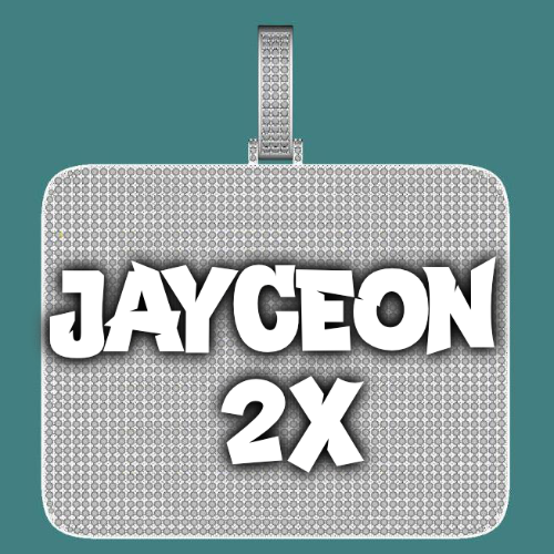 CUSTOM LETTER NECKLACE 3D BIG SQUARE