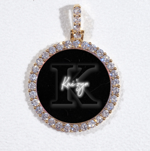 3D CIRCLE CUSTOM PICTURE PENDANT SMALL SIZE