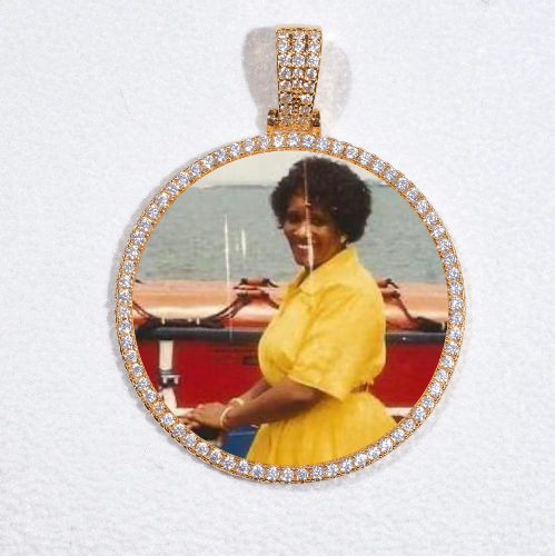 MEDIUM 3D CIRCLE CUSTOM PICTURE PENDANT