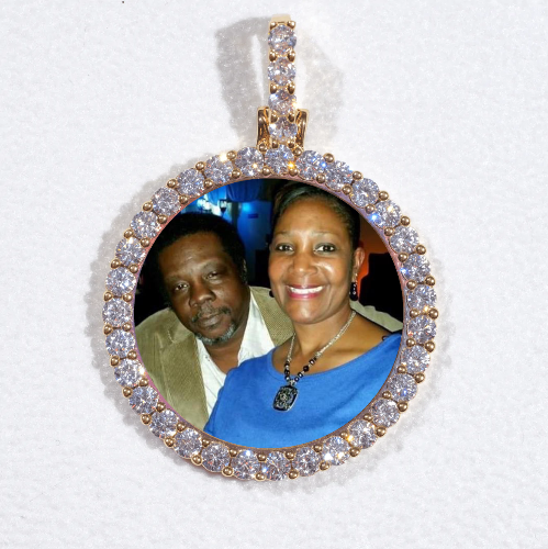 3D CIRCLE CUSTOM PICTURE PENDANT SMALL SIZE