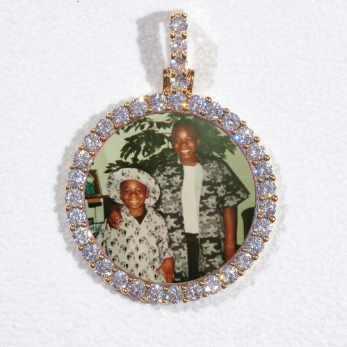 3D CIRCLE CUSTOM PICTURE PENDANT SMALL SIZE