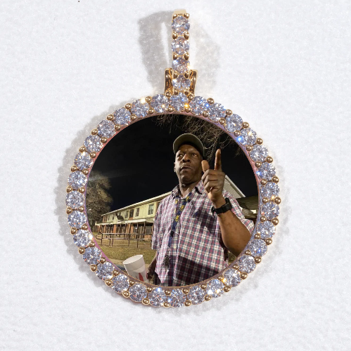 3D CIRCLE CUSTOM PICTURE PENDANT SMALL SIZE