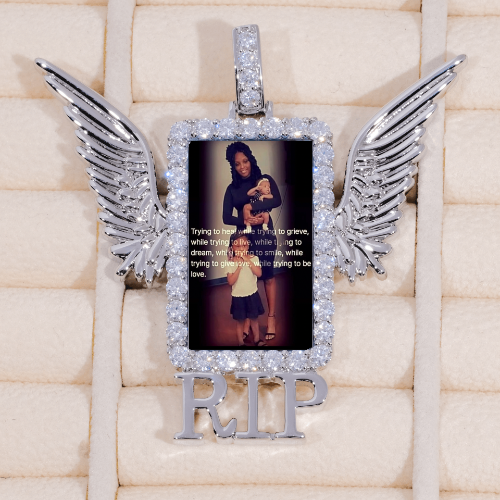 RIP WING 3D CUSTOM PICTURE PENDANT