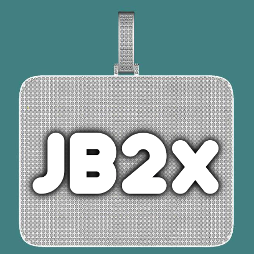 CUSTOM LETTER NECKLACE 3D BIG SQUARE