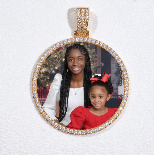 MEDIUM 3D CIRCLE CUSTOM PICTURE PENDANT