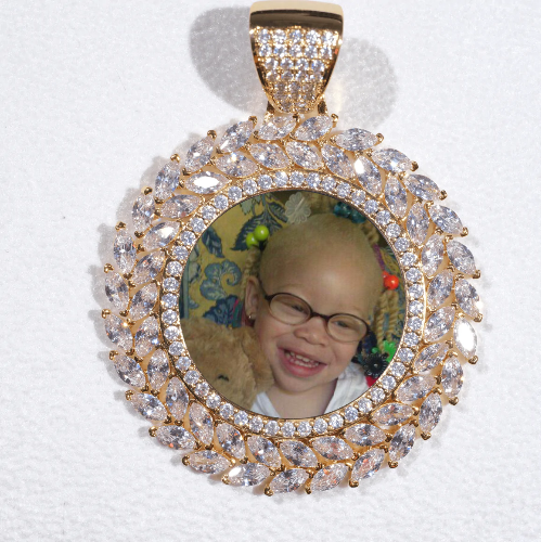 Large 3D Wheat Ear Custom Picture Pendant