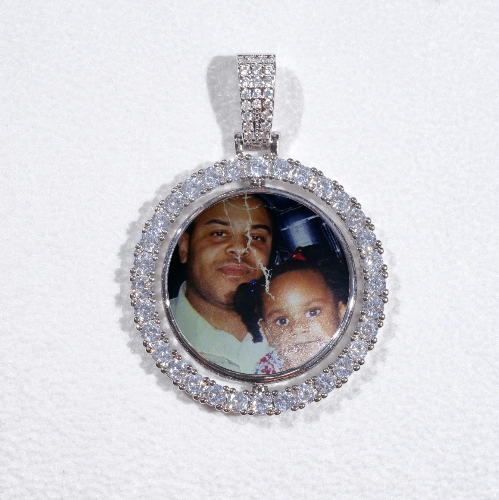 3D Spinning 2-Faced Custom Picture Pendant