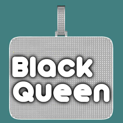 CUSTOM LETTER NECKLACE 3D BIG SQUARE