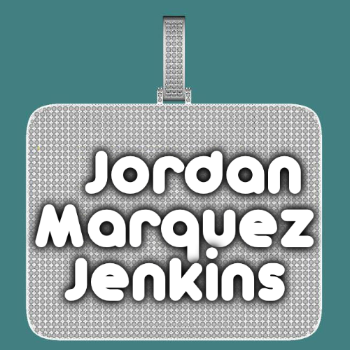 CUSTOM LETTER NECKLACE 3D BIG SQUARE