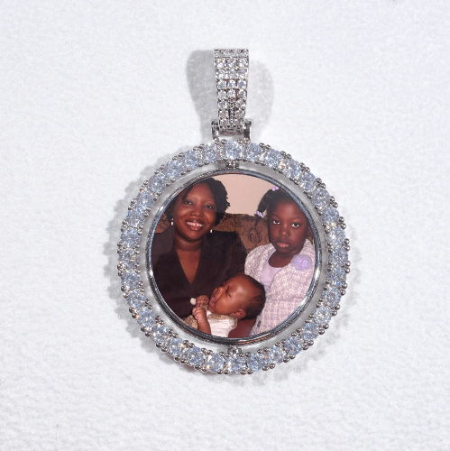 3D Spinning 2-Faced Custom Picture Pendant