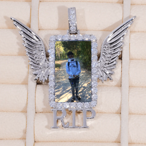 RIP WING 3D CUSTOM PICTURE PENDANT
