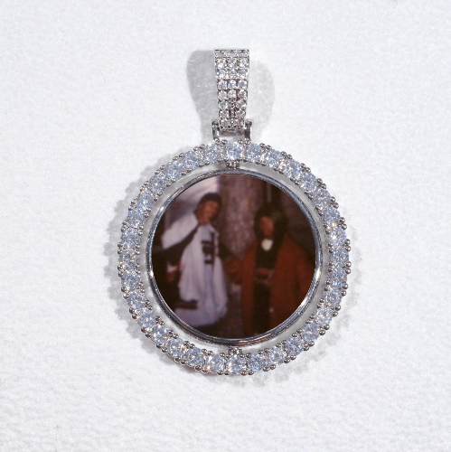 3D Spinning 2-Faced Custom Picture Pendant