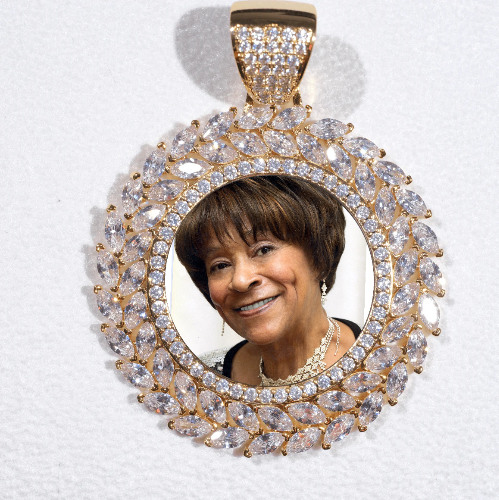 Large 3D Wheat Ear Custom Picture Pendant