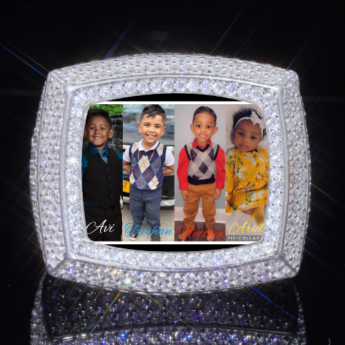 3D CUSTOM PICTURE ICED RING