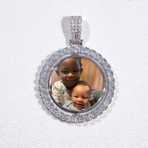 3D Spinning 2-Faced Custom Picture Pendant